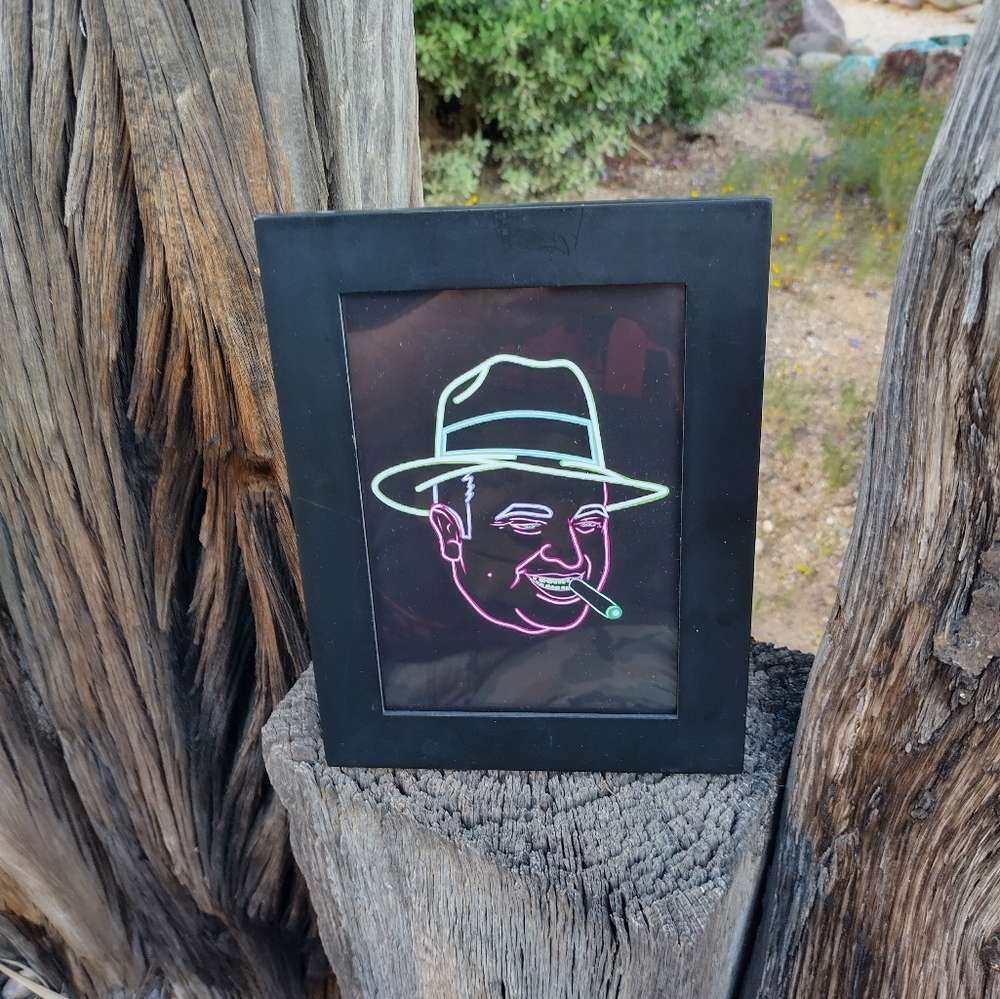 Neon Al Capone Art Print
